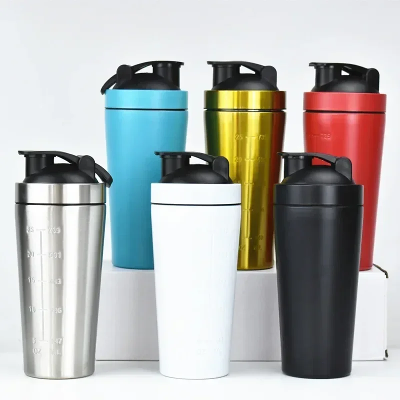 Nutrition Sports Fitness - Kubek shaker ze stali nierdzewnej do