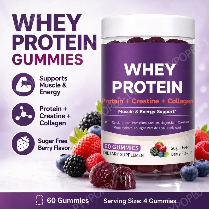 Fitness Nutrition Whey - Żelki proteinowe z kreatyną, kolagenem i