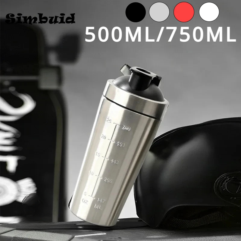 Whey Protein Isolate - Butelka ze stali nierdzewnej z shakerym